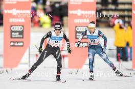 18.02.2017, Otepaeae, Estonia (EST): Laurien Van Der Graaff (SUI), Ida Sargent (USA), (l-r)  - FIS world cup cross-country, individual sprint, Otepaeae (EST). www.nordicfocus.com. © Modica/NordicFocus. Every downloaded picture is fee-liable.