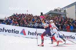 08.03.2017, Drammen, Norway (NOR): Anna Svendsen (NOR), Ida Ingemarsdotter (SWE), (l-r)  - FIS world cup cross-country, individual sprint, Drammen (NOR). www.nordicfocus.com. © Rauschendorfer/NordicFocus. Every downloaded picture is fee-liable.