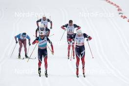 08.03.2017, Drammen, Norway (NOR): Johannes Hoesflot Klaebo (NOR), Eirik Brandsdal (NOR), (l-r)  - FIS world cup cross-country, individual sprint, Drammen (NOR). www.nordicfocus.com. © Rauschendorfer/NordicFocus. Every downloaded picture is fee-liable.