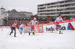 08.03.2017, Drammen, Norway (NOR): Federico Pellegrino (ITA), Ristomatti Hakola (FIN), Sindre Bjoernestad Skar (NOR), Finn Haagen Krogh (NOR), (l-r)  - FIS world cup cross-country, individual sprint, Drammen (NOR). www.nordicfocus.com. © Rauschendorfer/NordicFocus. Every downloaded picture is fee-liable.