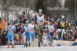 11.03.2017, Oslo, Norway (NOR): Antti Ojansivu (FIN), Sami Jauhojaervi (FIN), Andy Kuehne (GER), Noah Hoffman (USA), (l-r) - FIS world cup cross-country, mass men, Oslo (NOR). www.nordicfocus.com. © Manzoni/NordicFocus. Every downloaded picture is fee-liable.