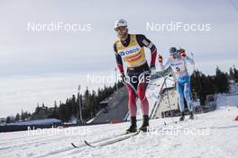 11.03.2017, Oslo, Norway (NOR): Martin Johnsrud Sundby (NOR), Iivo Niskanen (FIN), (l-r) - FIS world cup cross-country, mass men, Oslo (NOR). www.nordicfocus.com. © Manzoni/NordicFocus. Every downloaded picture is fee-liable.