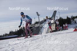 11.03.2017, Oslo, Norway (NOR): Alexander Bessmertnykh (RUS), Niklas Dyrhaug (NOR), Hans Christer Holund (NOR), (l-r) - FIS world cup cross-country, mass men, Oslo (NOR). www.nordicfocus.com. © Manzoni/NordicFocus. Every downloaded picture is fee-liable.