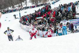 17.03.2017, Quebec, Canada (CAN): Federico Pellegrino (ITA), Emil Iversen (NOR), Julien Locke (CAN), Richard Jouve (FRA), (l-r)  - FIS world cup cross-country, individual sprint, Quebec (CAN). www.nordicfocus.com. © Modica/NordicFocus. Every downloaded picture is fee-liable.