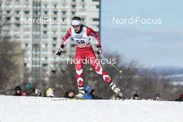 17.03.2017, Quebec, Canada (CAN): Frederique Vezina (CAN) - FIS world cup cross-country, individual sprint, Quebec (CAN). www.nordicfocus.com. © Modica/NordicFocus. Every downloaded picture is fee-liable.