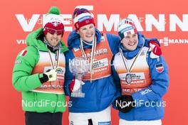 17.03.2017, Quebec, Canada (CAN): Federico Pellegrino (ITA), Johannes Hoesflot Klaebo (NOR), Sindre Bjoernestad Skar (NOR), (l-r) - FIS world cup cross-country, individual sprint, Quebec (CAN). www.nordicfocus.com. © Modica/NordicFocus. Every downloaded picture is fee-liable.