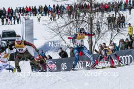 17.03.2017, Quebec, Canada (CAN): Sandra Ringwald (GER), Sadie Bjornsen (USA), Marthe Kristoffersen (NOR), (l-r)  - FIS world cup cross-country, individual sprint, Quebec (CAN). www.nordicfocus.com. © Modica/NordicFocus. Every downloaded picture is fee-liable.