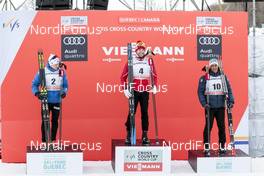 17.03.2017, Quebec, Canada (CAN): Finn Haagen Krogh (NOR), Alex Harvey (CAN), Richard Jouve (FRA), (l-r) - FIS world cup cross-country, individual sprint, Quebec (CAN). www.nordicfocus.com. © Modica/NordicFocus. Every downloaded picture is fee-liable.