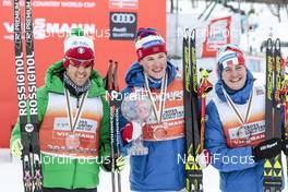 17.03.2017, Quebec, Canada (CAN): Federico Pellegrino (ITA), Johannes Hoesflot Klaebo (NOR), Sindre Bjoernestad Skar (NOR), (l-r)  - FIS world cup cross-country, individual sprint, Quebec (CAN). www.nordicfocus.com. © Modica/NordicFocus. Every downloaded picture is fee-liable.