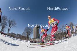 18.03.2017, Quebec, Canada (CAN): Knute Johnsgaard (CAN), Joey Foster (CAN), (l-r)  - FIS world cup cross-country, mass men, Quebec (CAN). www.nordicfocus.com. © Modica/NordicFocus. Every downloaded picture is fee-liable.