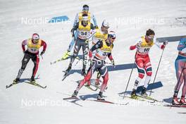 18.03.2017, Quebec, Canada (CAN): Hans Christer Holund (NOR), Emil Iversen (NOR), (l-r)  - FIS world cup cross-country, mass men, Quebec (CAN). www.nordicfocus.com. © Modica/NordicFocus. Every downloaded picture is fee-liable.