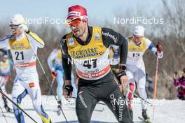 18.03.2017, Quebec, Canada (CAN): Jonas Baumann (SUI) - FIS world cup cross-country, mass men, Quebec (CAN). www.nordicfocus.com. © Modica/NordicFocus. Every downloaded picture is fee-liable.