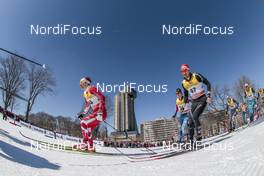 18.03.2017, Quebec, Canada (CAN): Devon Kershaw (CAN), Jonas Baumann (SUI), (l-r)  - FIS world cup cross-country, mass men, Quebec (CAN). www.nordicfocus.com. © Modica/NordicFocus. Every downloaded picture is fee-liable.