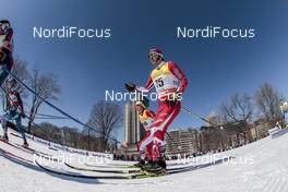 18.03.2017, Quebec, Canada (CAN): Nobuhito Kashiwabara (JPN), Brian Mckeever (CAN), (l-r)  - FIS world cup cross-country, mass men, Quebec (CAN). www.nordicfocus.com. © Modica/NordicFocus. Every downloaded picture is fee-liable.