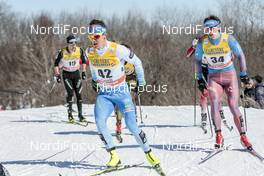18.03.2017, Quebec, Canada (CAN): Sami Jauhojaervi (FIN), Alexander Bessmertnykh (RUS), (l-r)  - FIS world cup cross-country, mass men, Quebec (CAN). www.nordicfocus.com. © Modica/NordicFocus. Every downloaded picture is fee-liable.