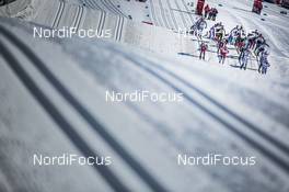 18.03.2017, Quebec, Canada (CAN): The start of the race (l-r)  - FIS world cup cross-country, mass women, Quebec (CAN). www.nordicfocus.com. © Modica/NordicFocus. Every downloaded picture is fee-liable.