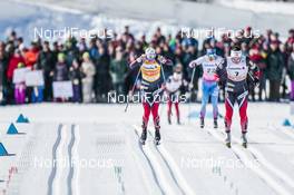 18.03.2017, Quebec, Canada (CAN): Heidi Weng (NOR), Marit Bjoergen (NOR), (l-r)  - FIS world cup cross-country, mass women, Quebec (CAN). www.nordicfocus.com. © Modica/NordicFocus. Every downloaded picture is fee-liable.