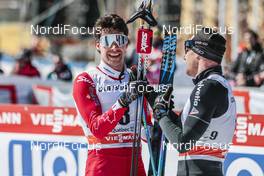 19.03.2017, Quebec, Canada (CAN): Alex Harvey (CAN), Dario Cologna (SUI), (l-r)  - FIS world cup cross-country, pursuit men, Quebec (CAN). www.nordicfocus.com. © Modica/NordicFocus. Every downloaded picture is fee-liable.