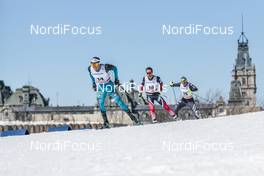 19.03.2017, Quebec, Canada (CAN): Maurice Manificat (FRA), Hans Christer Holund (NOR), Dietmar Noeckler (ITA), (l-r)  - FIS world cup cross-country, pursuit men, Quebec (CAN). www.nordicfocus.com. © Modica/NordicFocus. Every downloaded picture is fee-liable.