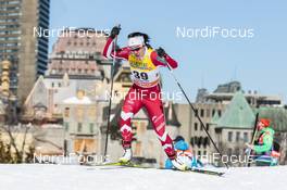 19.03.2017, Quebec, Canada (CAN): Emily Nishikawa (CAN) - FIS world cup cross-country, pursuit women, Quebec (CAN). www.nordicfocus.com. © Modica/NordicFocus. Every downloaded picture is fee-liable.