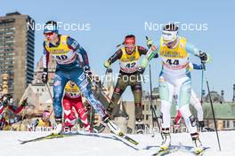 19.03.2017, Quebec, Canada (CAN): Caitlin Patterson (USA), Hanna Kolb (GER), Katja Visnar (SLO), (l-r)  - FIS world cup cross-country, pursuit women, Quebec (CAN). www.nordicfocus.com. © Modica/NordicFocus. Every downloaded picture is fee-liable.