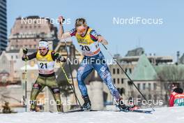 19.03.2017, Quebec, Canada (CAN): Sandra Ringwald (GER), Jessica Diggins (USA), (l-r)  - FIS world cup cross-country, pursuit women, Quebec (CAN). www.nordicfocus.com. © Modica/NordicFocus. Every downloaded picture is fee-liable.