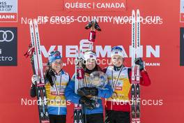 19.03.2017, Quebec, Canada (CAN): Krista Parmakoski (FIN), Heidi Weng (NOR), Ingvild Flugstad Oestberg (NOR), (l-r)  - FIS world cup cross-country, pursuit women, Quebec (CAN). www.nordicfocus.com. © Modica/NordicFocus. Every downloaded picture is fee-liable.
