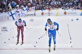 28.02.2017, Lahti, Finland (FIN): Lucia Scardoni (ITA), Polina Kalsina (RUS) - FIS nordic world ski championships, cross-country, 10km women, Lahti (FIN). www.nordicfocus.com. © Thibaut/NordicFocus. Every downloaded picture is fee-liable.