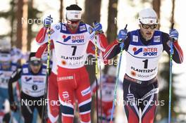 05.03.2017, Lahti, Finland (FIN): Martin Johnsrud Sundby (NOR), Hans Christer Holund (NOR) - FIS nordic world ski championships, cross-country, mass men, Lahti (FIN). www.nordicfocus.com. © Thibaut/NordicFocus. Every downloaded picture is fee-liable.