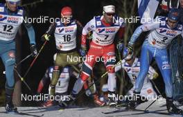 05.03.2017, Lahti, Finland (FIN): Florian Notz (GER), Hans Christer Holund (NOR), Matti Heikkinen (FIN) - FIS nordic world ski championships, cross-country, mass men, Lahti (FIN). www.nordicfocus.com. © Thibaut/NordicFocus. Every downloaded picture is fee-liable.