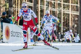 04.03.2017, Lahti, Finland (FIN): Ragnhild Haga (NOR), Anna Haag (SWE), (l-r)  - FIS nordic world ski championships, cross-country, mass women, Lahti (FIN). www.nordicfocus.com. © Modica/NordicFocus. Every downloaded picture is fee-liable.