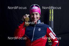 28.02.2017, Lahti, Finland (FIN): Marit Bjoergen (NOR) - FIS nordic world ski championships, cross-country, medals, Lahti (FIN). www.nordicfocus.com. © Modica/NordicFocus. Every downloaded picture is fee-liable.