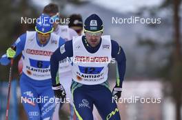 03.03.2017, Lahti, Finland (FIN): Federico Pellegrino (ITA), Yevgeniy Velichko (KAZ) - FIS nordic world ski championships, cross-country, 4x10km men, Lahti (FIN). www.nordicfocus.com. © Thibaut/NordicFocus. Every downloaded picture is fee-liable.