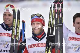 03.03.2017, Lahti, Finland (FIN): Niklas Dyrhaug (NOR), Martin Johnsrud Sundby (NOR) - FIS nordic world ski championships, cross-country, 4x10km men, Lahti (FIN). www.nordicfocus.com. © Thibaut/NordicFocus. Every downloaded picture is fee-liable.