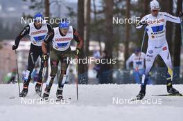 03.03.2017, Lahti, Finland (FIN): Curdin Perl (SUI), Lucas Boegl (GER), Calle Halfvarsson (SWE) - FIS nordic world ski championships, cross-country, 4x10km men, Lahti (FIN). www.nordicfocus.com. © Thibaut/NordicFocus. Every downloaded picture is fee-liable.