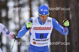 03.03.2017, Lahti, Finland (FIN): Federico Pellegrino (ITA) - FIS nordic world ski championships, cross-country, 4x10km men, Lahti (FIN). www.nordicfocus.com. © Thibaut/NordicFocus. Every downloaded picture is fee-liable.