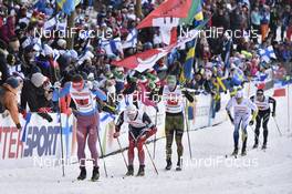 03.03.2017, Lahti, Finland (FIN): Andrey Larkov (RUS), Didrik Toenseth (NOR), Thomas Bing (GER) - FIS nordic world ski championships, cross-country, 4x10km men, Lahti (FIN). www.nordicfocus.com. © Thibaut/NordicFocus. Every downloaded picture is fee-liable.
