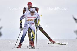 03.03.2017, Lahti, Finland (FIN): Marcus Hellner (SWE), Florian Notz (GER) - FIS nordic world ski championships, cross-country, 4x10km men, Lahti (FIN). www.nordicfocus.com. © Thibaut/NordicFocus. Every downloaded picture is fee-liable.