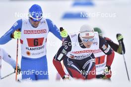 03.03.2017, Lahti, Finland (FIN): Didrik Toenseth (NOR), Francesco De Fabiani (ITA) - FIS nordic world ski championships, cross-country, 4x10km men, Lahti (FIN). www.nordicfocus.com. © Thibaut/NordicFocus. Every downloaded picture is fee-liable.