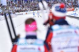 02.03.2017, Lahti, Finland (FIN): Krista Parmakoski (FIN), Stina Nilsson (SWE) - FIS nordic world ski championships, cross-country, 4x5km women, Lahti (FIN). www.nordicfocus.com. © Thibaut/NordicFocus. Every downloaded picture is fee-liable.