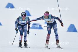 02.03.2017, Lahti, Finland (FIN): Elizabeth Stephen (USA), Jessica Diggins (USA) - FIS nordic world ski championships, cross-country, 4x5km women, Lahti (FIN). www.nordicfocus.com. © Thibaut/NordicFocus. Every downloaded picture is fee-liable.