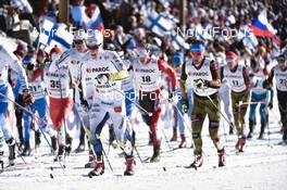 25.02.2017, Lahti, Finland (FIN): Jens Burman (SWE), Jonas Dobler (GER) - FIS nordic world ski championships, cross-country, skiathlon men, Lahti (FIN). www.nordicfocus.com. © Thibauut/NordicFocus. Every downloaded picture is fee-liable.
