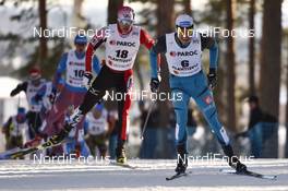25.02.2017, Lahti, Finland (FIN): Maurice Manificat (FRA), Keishin Yoshida (JPN) - FIS nordic world ski championships, cross-country, skiathlon men, Lahti (FIN). www.nordicfocus.com. © Thibauut/NordicFocus. Every downloaded picture is fee-liable.