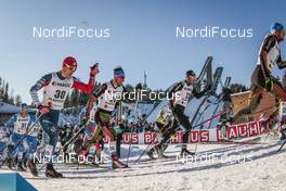 25.02.2017, Lahti, Finland (FIN): Noah Hoffman (USA), Jonas Dobler (GER), Jason Rueesch (SUI), (l-r)  - FIS nordic world ski championships, cross-country, skiathlon men, Lahti (FIN). www.nordicfocus.com. © Modica/NordicFocus. Every downloaded picture is fee-liable.