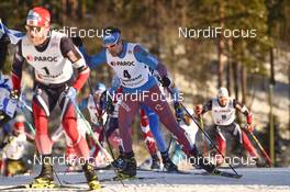 25.02.2017, Lahti, Finland (FIN): Martin Johnsrud Sundby (NOR), Sergey Ustiugov (RUS) - FIS nordic world ski championships, cross-country, skiathlon men, Lahti (FIN). www.nordicfocus.com. © Thibauut/NordicFocus. Every downloaded picture is fee-liable.