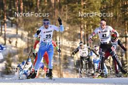 25.02.2017, Lahti, Finland (FIN): Perttu Hyvarinen (FIN), Max Hauke (AUT) - FIS nordic world ski championships, cross-country, skiathlon men, Lahti (FIN). www.nordicfocus.com. © Thibauut/NordicFocus. Every downloaded picture is fee-liable.