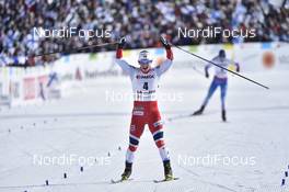 25.02.2017, Lahti, Finland (FIN): Marit Bjoergen (NOR), Krista Parmakoski (FIN) - FIS nordic world ski championships, cross-country, skiathlon women, Lahti (FIN). www.nordicfocus.com. © Thibaut/NordicFocus. Every downloaded picture is fee-liable.