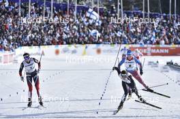 25.02.2017, Lahti, Finland (FIN): Heidi Weng (NOR), Nathalie Von Siebenthal (SUI), Yulia Tchekaleva (RUS) - FIS nordic world ski championships, cross-country, skiathlon women, Lahti (FIN). www.nordicfocus.com. © Thibaut/NordicFocus. Every downloaded picture is fee-liable.