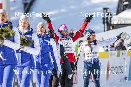 25.02.2017, Lahti, Finland (FIN): Marit Bjoergen (NOR), Charlotte Kalla (SWE), (l-r)  - FIS nordic world ski championships, cross-country, skiathlon women, Lahti (FIN). www.nordicfocus.com. © Modica/NordicFocus. Every downloaded picture is fee-liable.