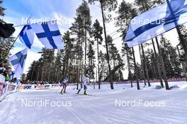 25.02.2017, Lahti, Finland (FIN): Anna Haag (SWE), Polina Kalsina (RUS) - FIS nordic world ski championships, cross-country, skiathlon women, Lahti (FIN). www.nordicfocus.com. © Thibaut/NordicFocus. Every downloaded picture is fee-liable.